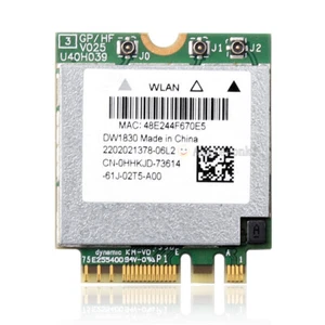 Carte WIFI Dell DW1830 802.11AC WLAN+BT NGFF BCM943602BAED GKCG2 pour XPS 15 9550 - Photo 1 sur 5