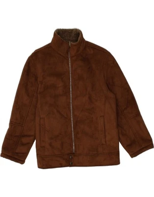 ST. JOHN'S BAY Mens Sherpa Jacket UK 40 Large Brown Polyester CJ25 - Image 1 of 3