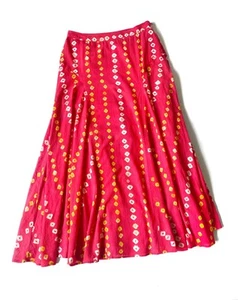 Polo Ralph Lauren Red Cotton Maxi Skirt Size 6/M Made In India - Picture 1 of 9