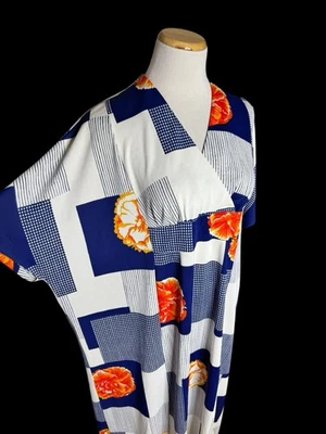 De Colección Hawaiano Caftán Muumuu Años 60’s 70’s Holt Renfew La Colección 1300 Poliéster Foto 1 de 4