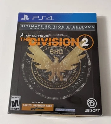Tom Clancy's The Division 2 ULTIMATE EDITION STEELBOOK PS4 New Sealed USA Seller - Image 1 of 4