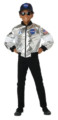 Disfraz de chaqueta de vuelo de lujo de la NASA para niño Foto 1 de 4