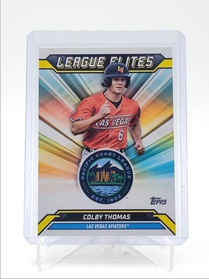 COLBY THOMAS 2025 TOPPS PRO DEBUT LEAGUE ELITES BASEBALL AVIATORS Q4455 - Image 1 of 2