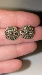 Ohrstecker silberfarben Blume - Bild 1 von 5