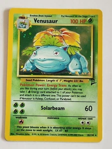 VENUSAUR 18/130 Pokemon BASE SET 2 ENGLISH RARE HOLO - Picture 1 of 2