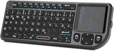 X1 Mini Tastatur Wireless, Kabellos Tastatur mit Touchpad, Mini Keyboard - Bild 1 von 4
