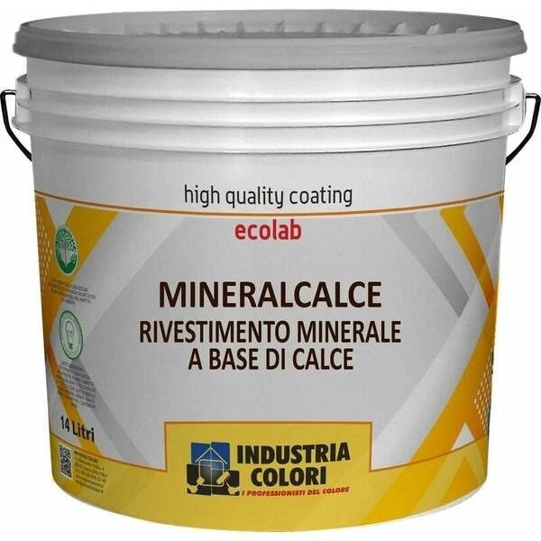 Pittura a Calce Naturale Traspirante Antimuffa Antibatterica 5 L Interni Esterni - Immagine 1 di 1