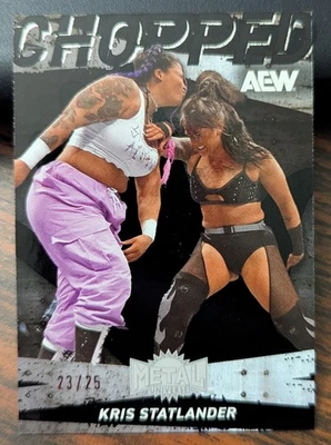 2025 Skybox Metal Universe AEW Kris Statlander #CP-20 Black Chopped Insert 23/25 - Image 1 of 2