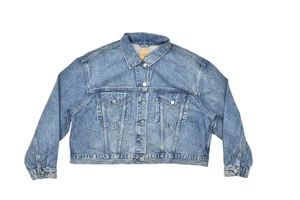 GAP Men's Denim Jean Jacket Regular Size XXL Blue Wash Cotton Blend - Picture 1 of 8