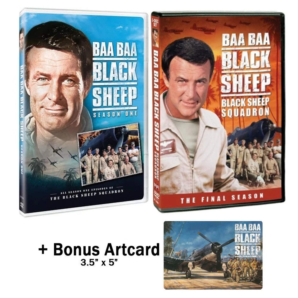 Baa Baa Black Sheep Squadron Complete Series DVD - Seasons 1 & 2 + Art Card - Image 1 of 1