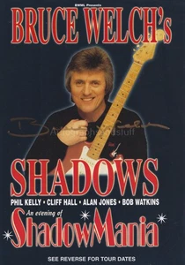 Bruce Welch Hand Signed Photo Flyer Autograph Guitar The Shadows - Picture 1 of 3