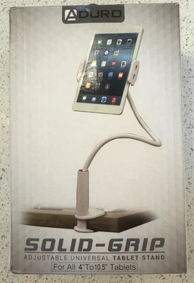 Aduro Soporte iPad Agarre Sólido 360 Ajustable Universal Cuello de Ganso Blanco Foto 1 de 4