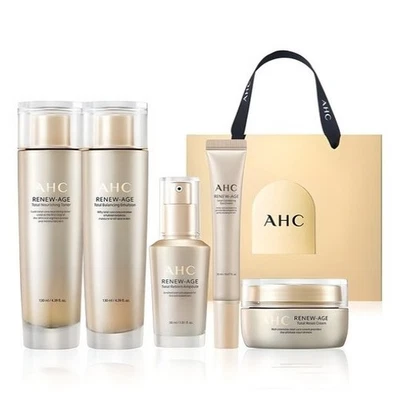 Juego de regalo AHC Renew Age Total 4 piezas + crema para ojos 20 ml cuidado de la piel coreano antienvejecimiento Foto 1 de 4