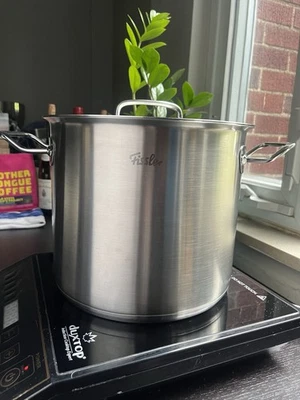 Olla Fissler Original-Profi Collection Acero Inoxidable 10.14 QT Alto Stock con Tapa Foto 1 de 4