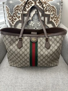 Bolso de Mano GG Ophidia Supreme Mediano Marrón Beige - Imagen 1 de 16