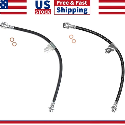 2x Línea de freno de manguera de freno delantera izquierda y derecha para Chevrolet Lumina APV 1992-1996 Foto 1 de 4