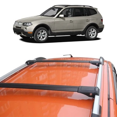 BMW X3 E83 2003-2010 for Roof Rack Cross Bars Black pair - Image 1 of 4