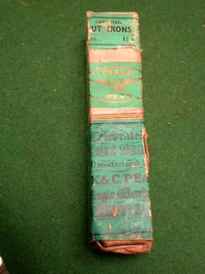 Antiguo/Vintage Paquete de 12 Planchas Planas Corte W.K & C.Peace Sons 1.1/2"  - Imagen 1 de 1