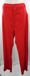 Jeans/pantaloni vintage Bridgewater Studio - taglia 22W - rosso - 100% cotone - Foto 1 di 20