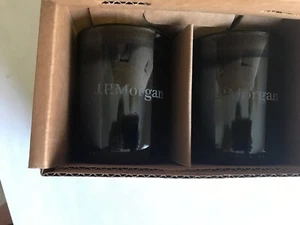 JP Morgan tazas vidrio refrescante un par hecho en EE. UU. - Imagen 1 de 7
