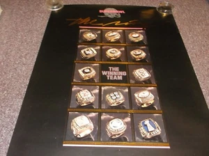 Póster de Anillos de Super Bowl Josten Promo 1987, aprox. 24""x36"" - Imagen 1 de 1