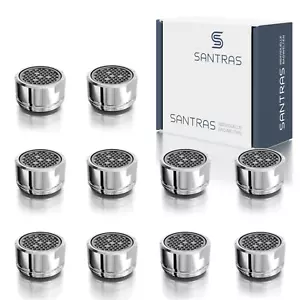 SANTRAS® M24 Regolatore Getto Aeratore Ogni Rubinetto in Cromo 1pz 5pz 10pz - Foto 1 di 10
