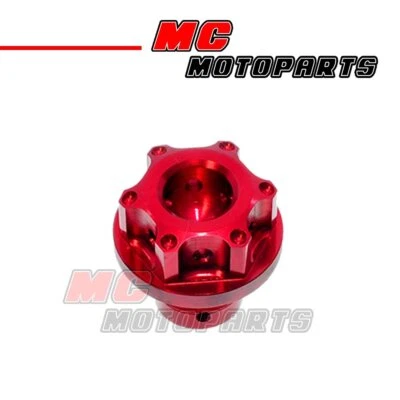 Tapa de llenado de aceite CNC roja para Ducati Diavel 1199 1299 Panigale S Monster 821 1200 Foto 1 de 4
