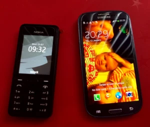 2 x Mobile Phones Nokia 301.1 + Samsung GT19300 - Picture 1 of 5