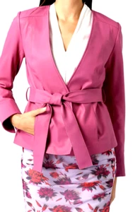 Alba Moda Lederblazer Blazer Leder  Jacke Lammnappa pink 40 42 44 - Bild 1 von 6