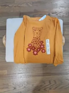 T-shirt leopard ragazza gatto & jack taglia M(8) NUOVA - Foto 1 di 1
