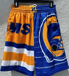 NWT Mitchell & Ness L. A. Rams Jumbotron 3.0 Shorts Small MSRP $75 - Picture 1 of 8