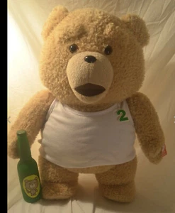 Ted 2 Talking Plush Ted In Undershirt , Tank Top “R “24”,with Sound ,NEW! - Picture 1 of 5