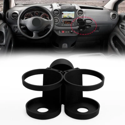 Double Drink Cup Holder For 2008-17 Citroen Berlingo Multispace Peugeot Partner - Image 1 of 4