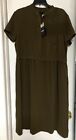 Wow! New Tags Aspesi Military Green Button Front S/S Dress Sz 48 Us 12 $600