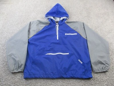 Chaqueta cortavientos vintage Dunlop ColorBlock de nailon 1/4 cremallera extra grande XL Foto 1 de 4