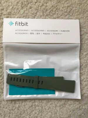Fitbit FB171ABOVL Versa Banda Clásica Flexible Oliva Talla Grande Totalmente Nueva Foto 1 de 2