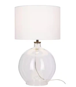 Windmere 21.5 in Clear Glass Table Lamp - Picture 1 of 8