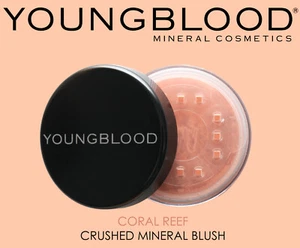 Coral Reef Youngblood Crushed Mineral Soft Luminosity Blush Pure Color Control  - Picture 1 of 7