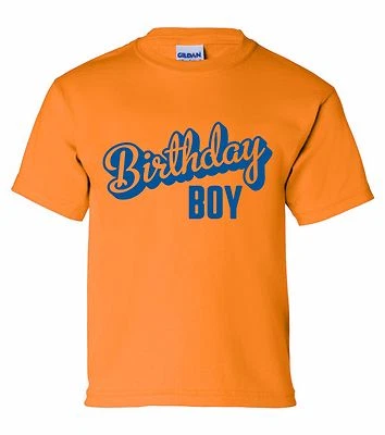 Youth size "Birthday Boy" T-Shirt (with optional name/number) kids childs party - Image 1 of 3