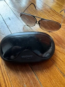 80s Vintage CARRERA PORSCHE DESIGN 5621 Large Aviator Sunglasses Gold Austria - Picture 1 of 3