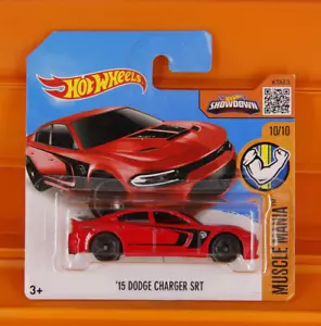 Hot Wheels - 2016 - '15 Dodge Charger SRT Hellcat (Rojo) - Muscle Mania 10/10 - Imagen 1 de 7