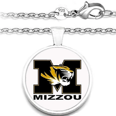 Missouri Tigers Mens Womens 925 Sterling Chain Necklace University State Gift A1 Cover