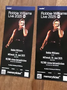 2 robbie williams tickets 25.6.2025 Gelsenkirchen - Bild 1 von 1