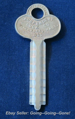 RARE ANTIQUE YALE #88 #188 COMPATIBLE PADLOCK KEY BLANK ILCO 991 CURTIS Y42 Cover