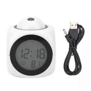 Clearance Projection LCD Alarm Clock Modern Mini Alarm Clock Projection Alarm... - Picture 1 of 9