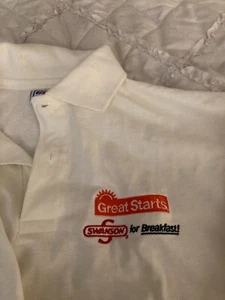 Swanson Tiefkühlkost TV Abendessen & Frühstück Golf Poloshirt Herren Large NEU - Bild 1 von 1