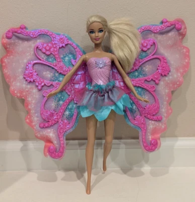 Barbie Flower 'n Flutter Muñeca Hada con Alas de Mariposa 2011 Mattel Foto 1 de 3
