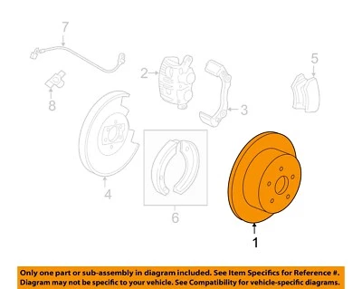 Componentes de freno de suspensión trasera Mark LT 4U2Z2V026FB Ford OEM 04-14 F-150 Foto 1 de 2
