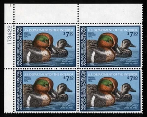 US Sc RW46 Multicolor $7.50 1979 MNH OG UL Plate No. 173422 Block of 4 - Picture 1 of 1