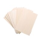 2X(10 Pack Unfinished Wood Sheets,Balsa Wood Thin Wood Board for House7314